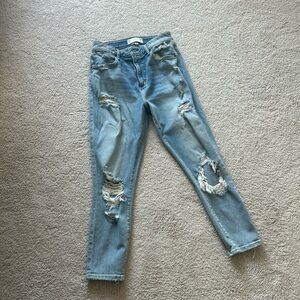A&F High Rise Super Skinny Ankle Jeans (Size 6 w/ Stretch)